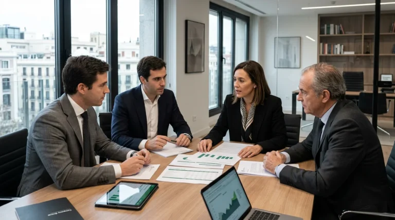 Esquema de empresas unidas por consolidación fiscal para ahorro de impuestos.
