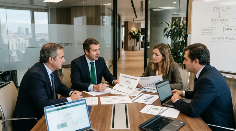 escisión de sociedades, reorganización empresarial, optimización fiscal